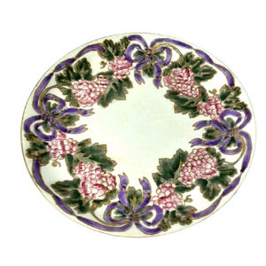 Decorative Plate Jena Hall Inspirations Toyo Trading Co Purple Grapes Bows
